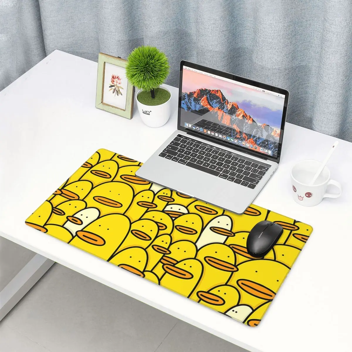 Pc Gaming Yellow - Grand tapis de souris avec motif
