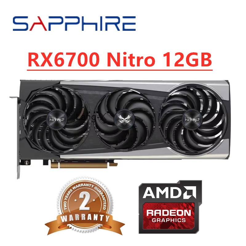 Pc Gaming Graphics Card - GPU saphir RX 6700 XT 6700XT
