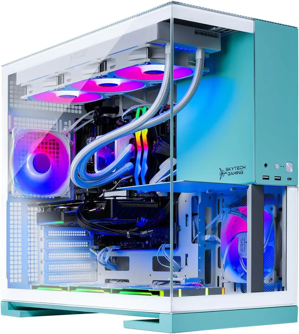 Pc Gaming Nvidia 5080 - Ordinateur de bureau Skytech Gaming Aqua,