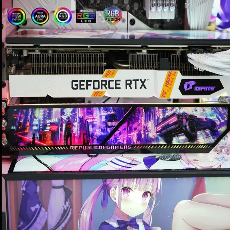 Support GPU Anime personnalisé - Pc Gaming Graphics Card avis et prix
