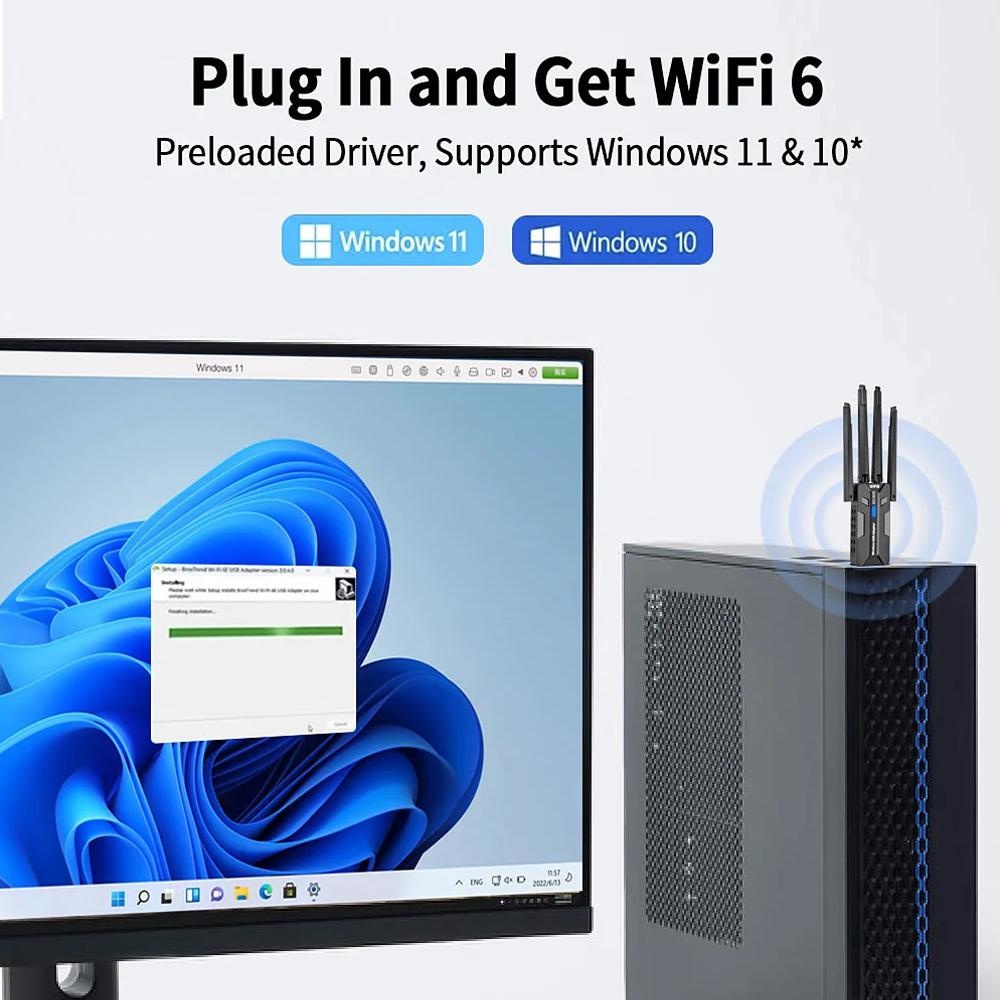 Adaptateur WiFi 6 USB 3.0 1800 - Pc Gaming Graphics Card avis et prix