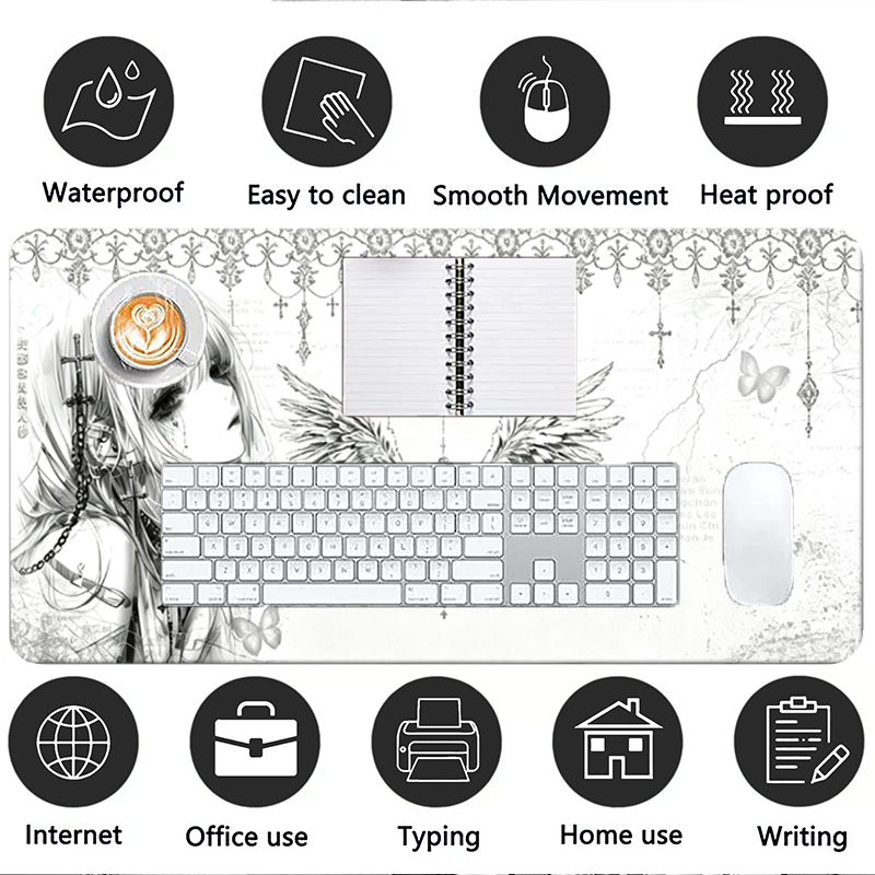 Tapis de souris en cuir noir e - Pc Gaming Keyboard avis et prix